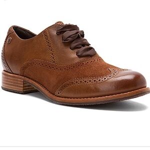 Sebago Claremont brown leather wingtip oxfords women 9m
